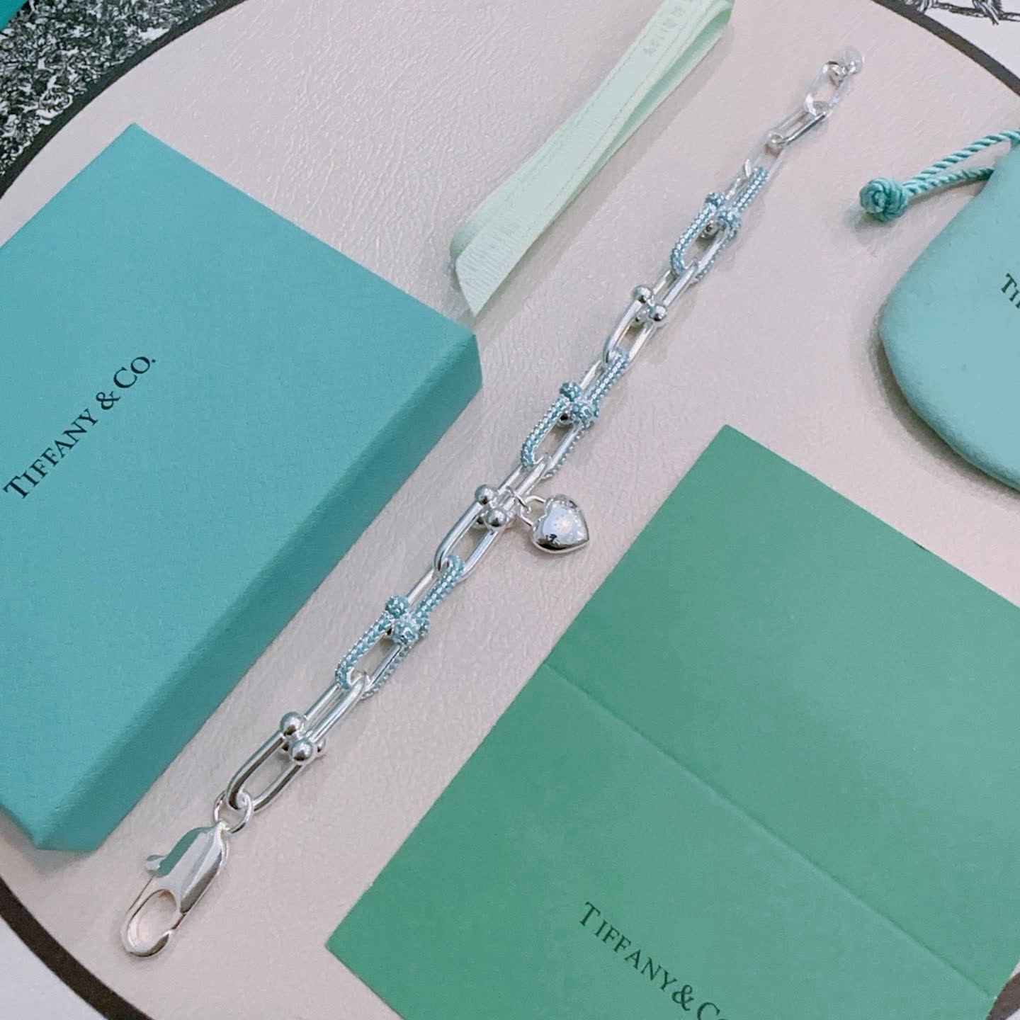 Tiffany & Co. Blue Box Charm Bracelet